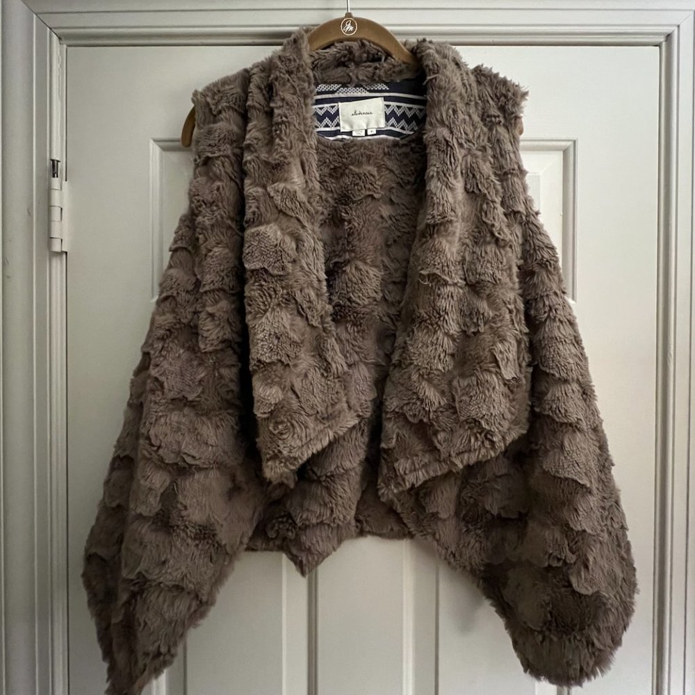Brown Fau Fur Vest (Size M)